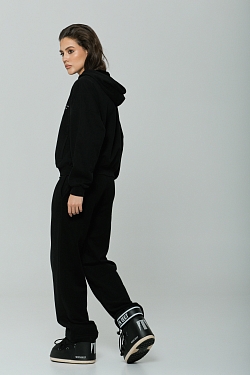 Брюки с велюр эффектом 