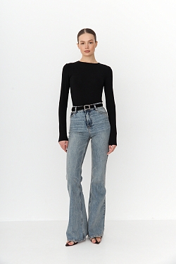 Лонгслив из тонкого трикотажа