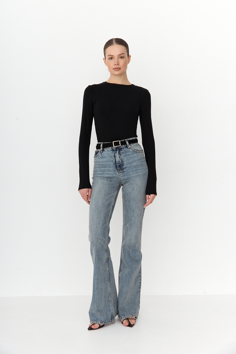 Лонгслив из тонкого трикотажа