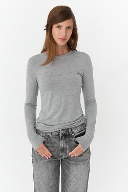 Лонгслив из тонкого трикотажа