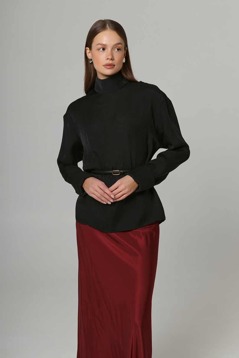 Блуза из органзы из лиоцелла