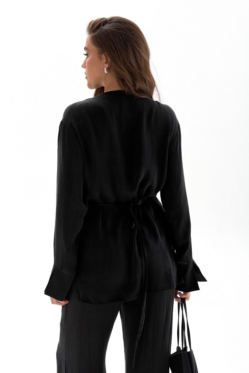 Блуза на запах из купро