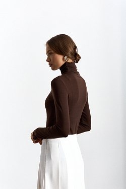 Водолазка из тенсела и шерсти