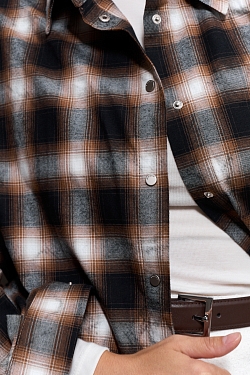 Рубашка в клетку оверсайз