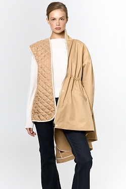 Ветровка из хлопка с пропиткой со съемным утеплителем