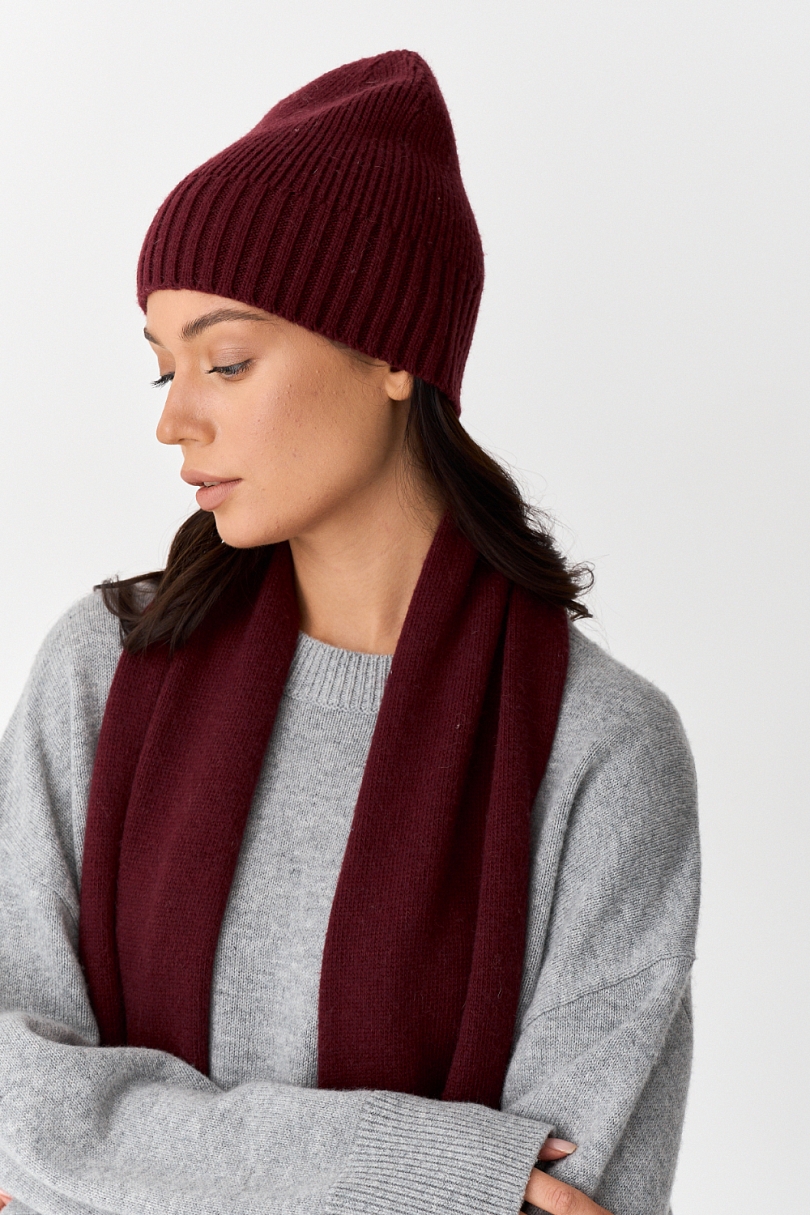 Шарф базовый с шерстью