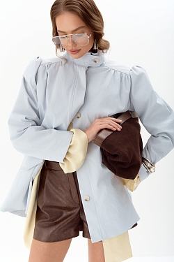 Тренч со сборками миди