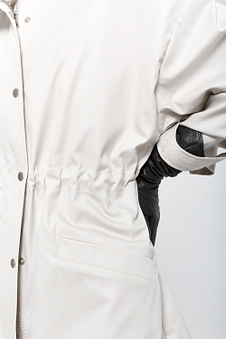 Ветровка из хлопка с пропиткой со съемным утеплителем