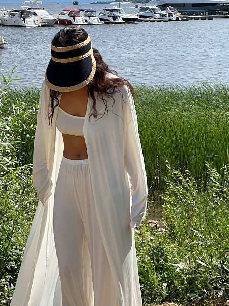 Костюм с кардиганом из вискозы тройка