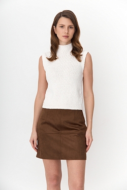 Юбка мини с разрезными деталями