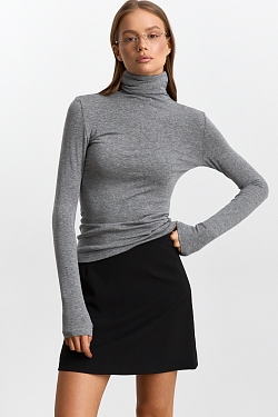 Водолазка из тенсела и шерсти