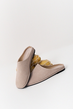 Сабо из натуральной замши