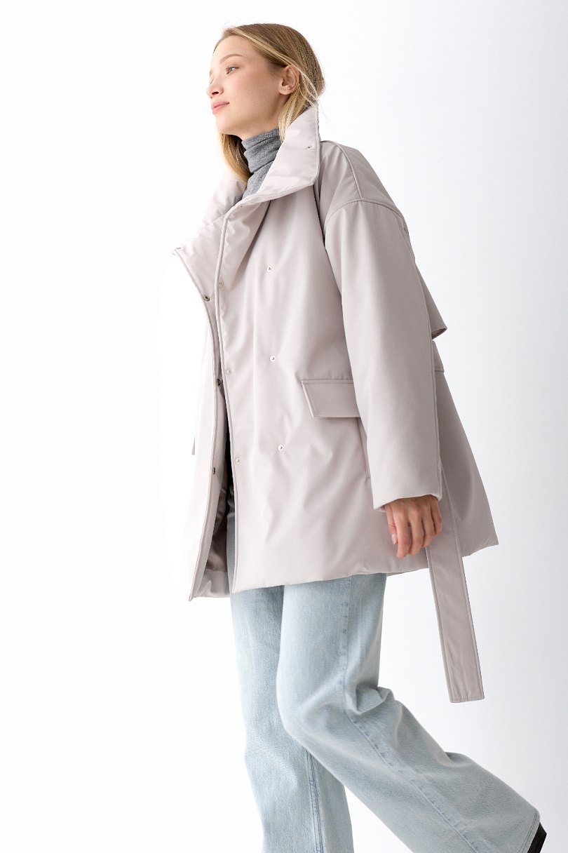 Парка на кнопках двубортная