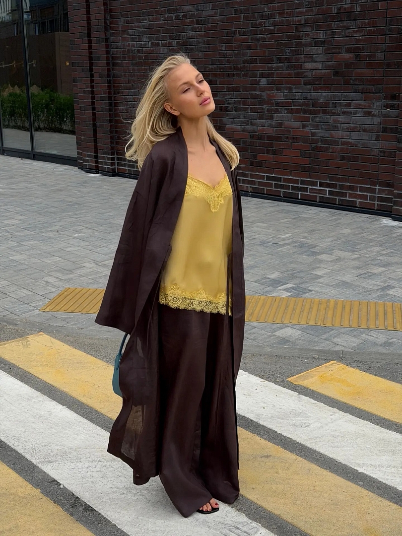 Брюки на завязках широкие