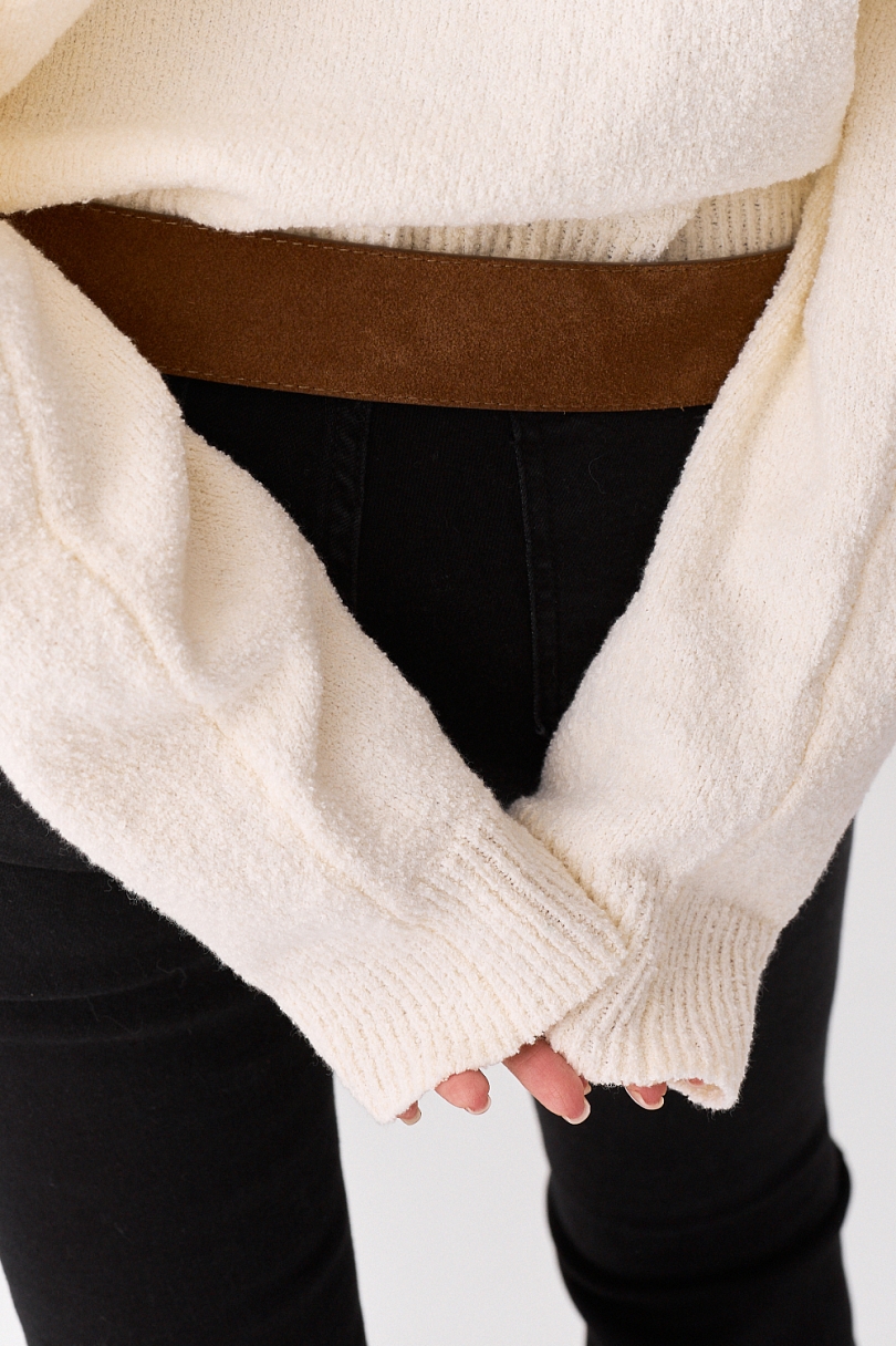 Свитер букле из хлопка