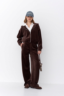 Костюм из хлопкового велюра