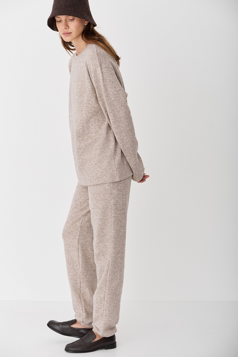 Брюки базовые из смесовой шерсти CL