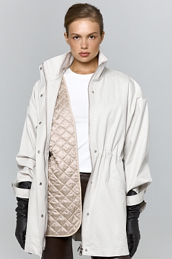 Ветровка из хлопка с пропиткой со съемным утеплителем