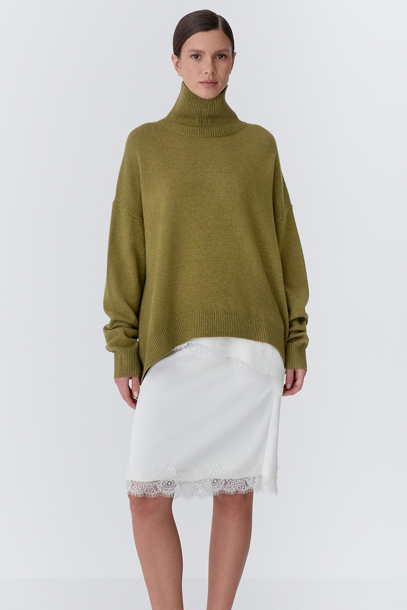 Свитер с шерстью оверсайз