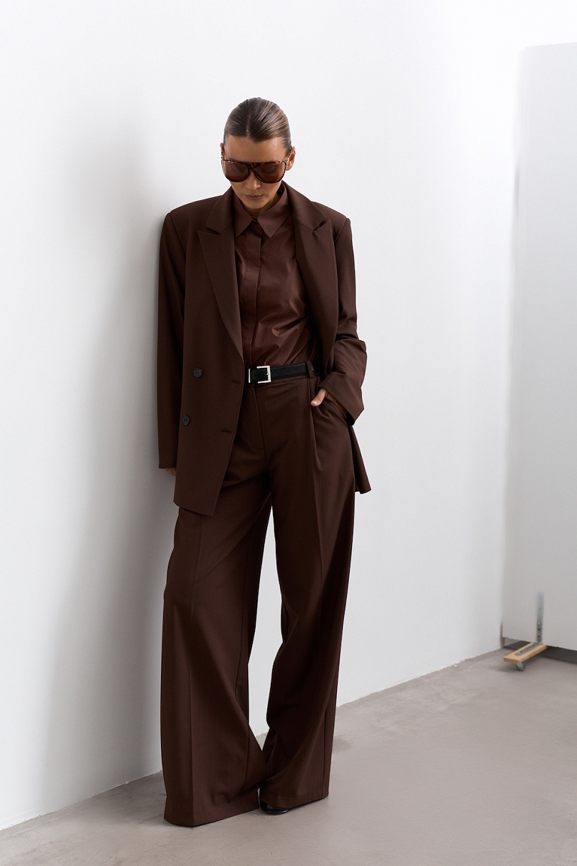 Брюки палаццо в расслабленном стиле 