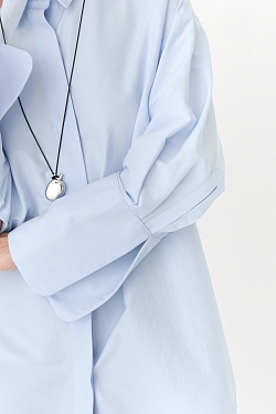 Рубашка приталенная с асимметрией