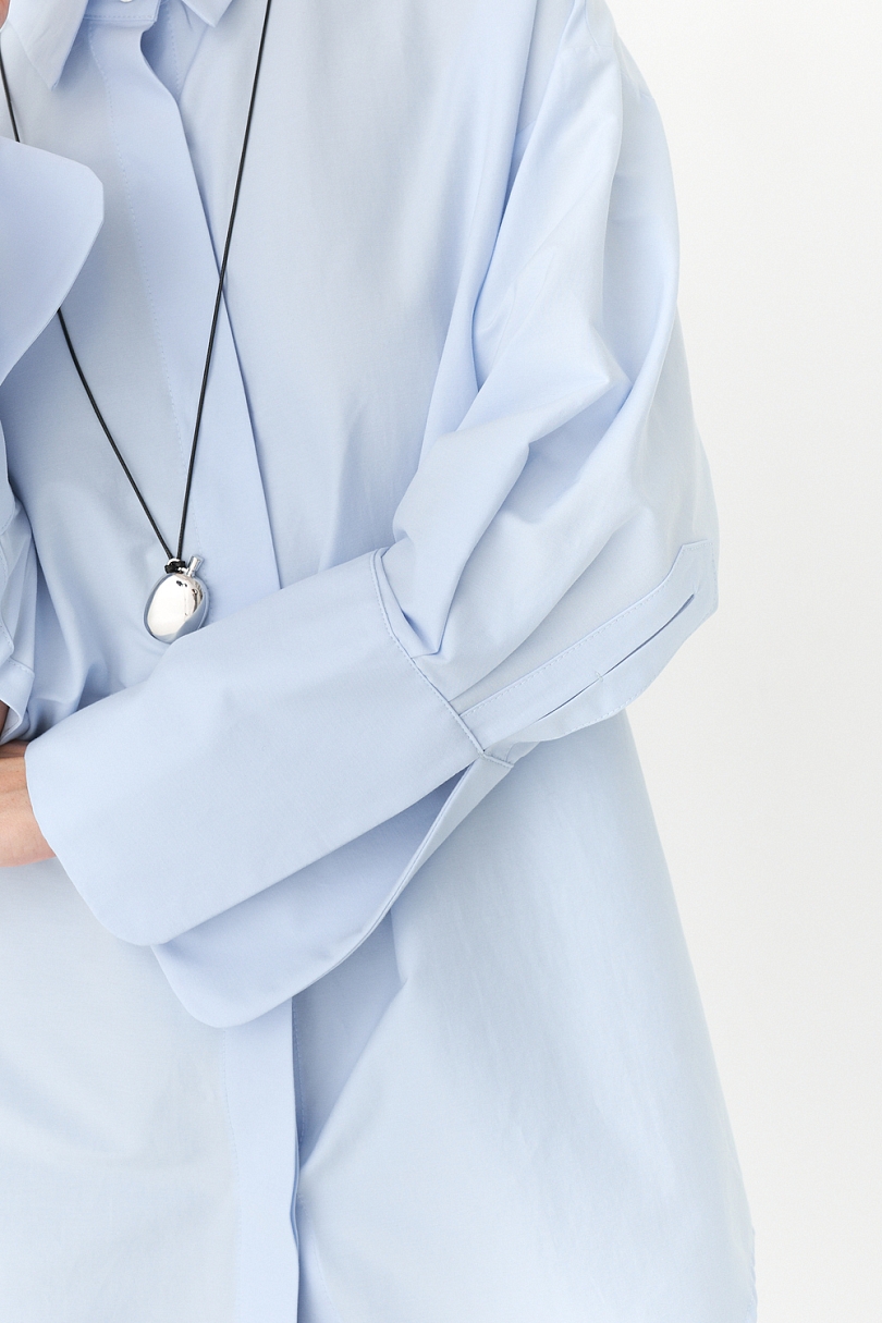 Рубашка приталенная с асимметрией