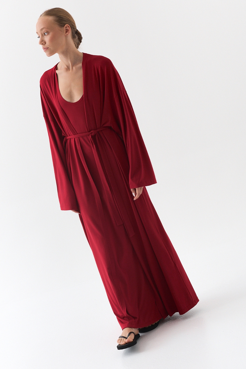 Комплект кардиган и платье-майка