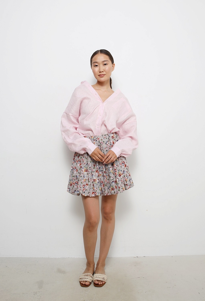 Рубашка оверсайз из 100% премиум льна 