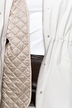 Ветровка из хлопка с пропиткой со съемным утеплителем