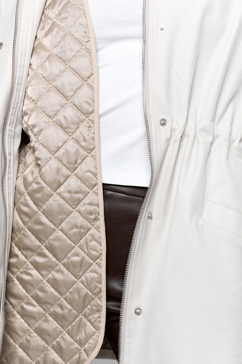 Ветровка из хлопка с пропиткой со съемным утеплителем