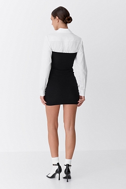 Платье-бандо мини