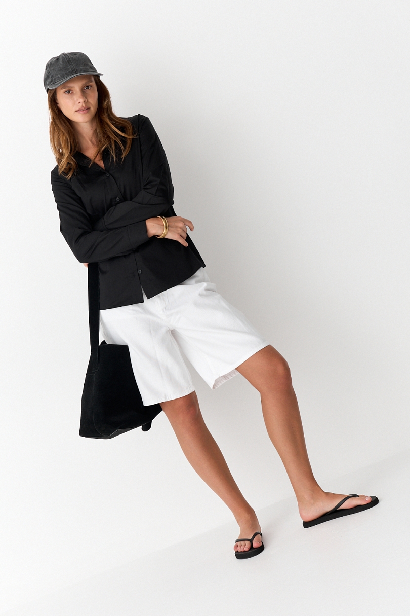 Бермуды из денима