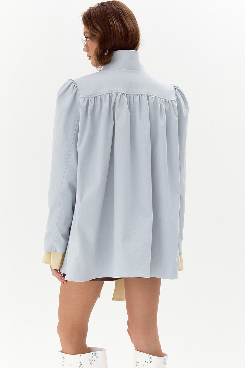 Тренч со сборками миди