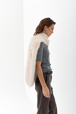 Шарф из экомеха 