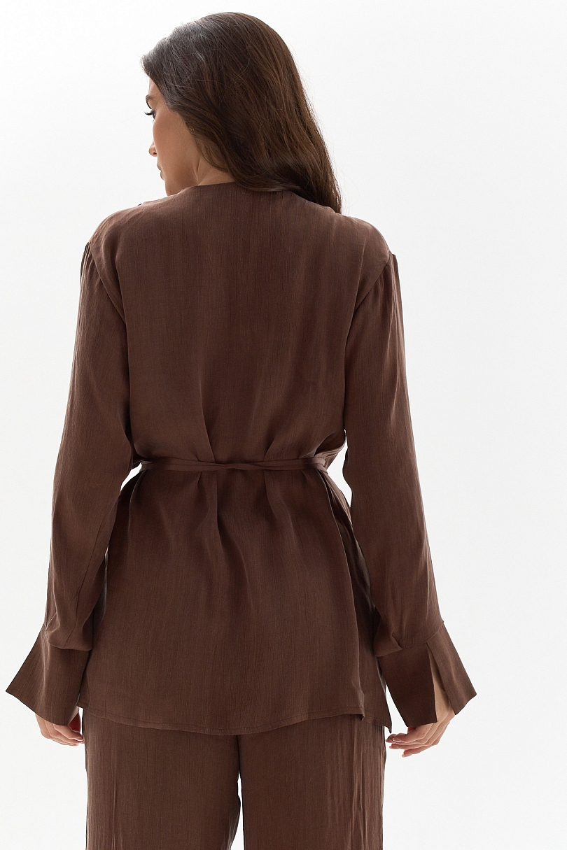 Блуза на запах из купро