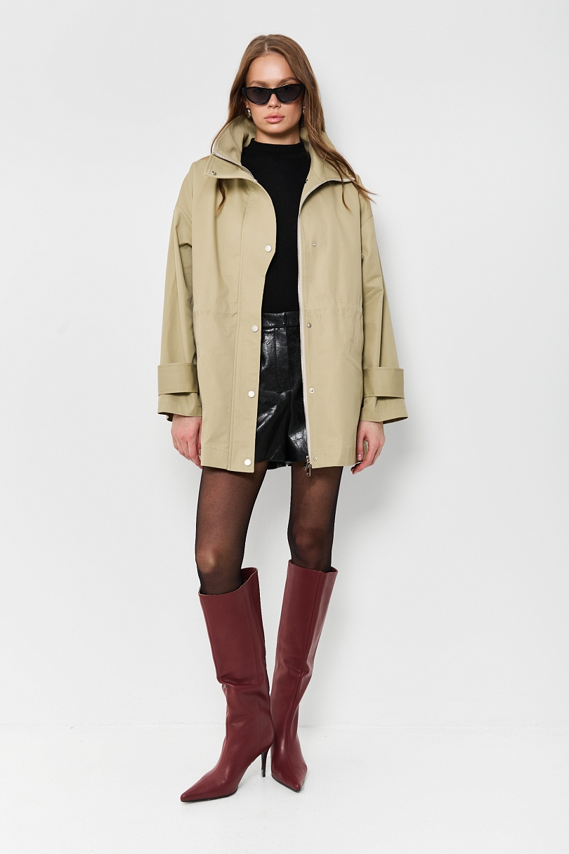 Ветровка с асимметричной планкой со съемным утеплителем