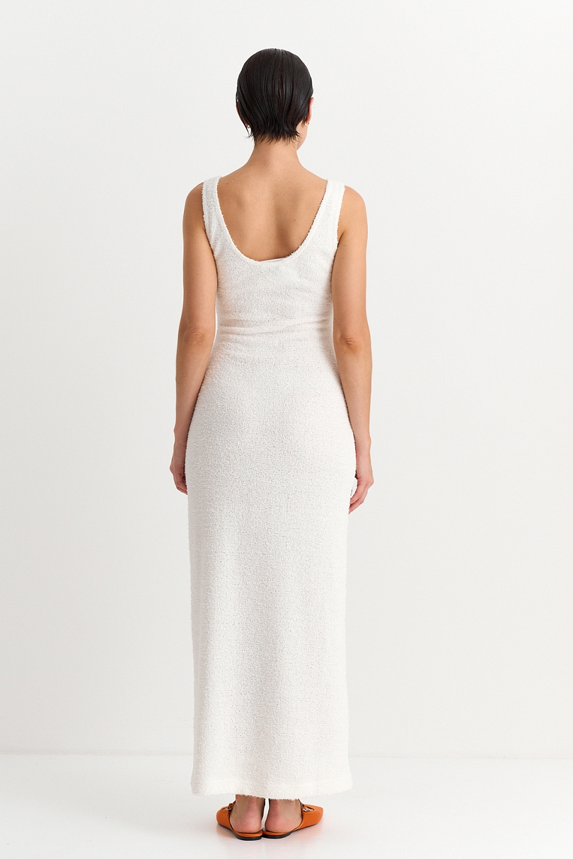 Платье-майка из пушистого трикотажа