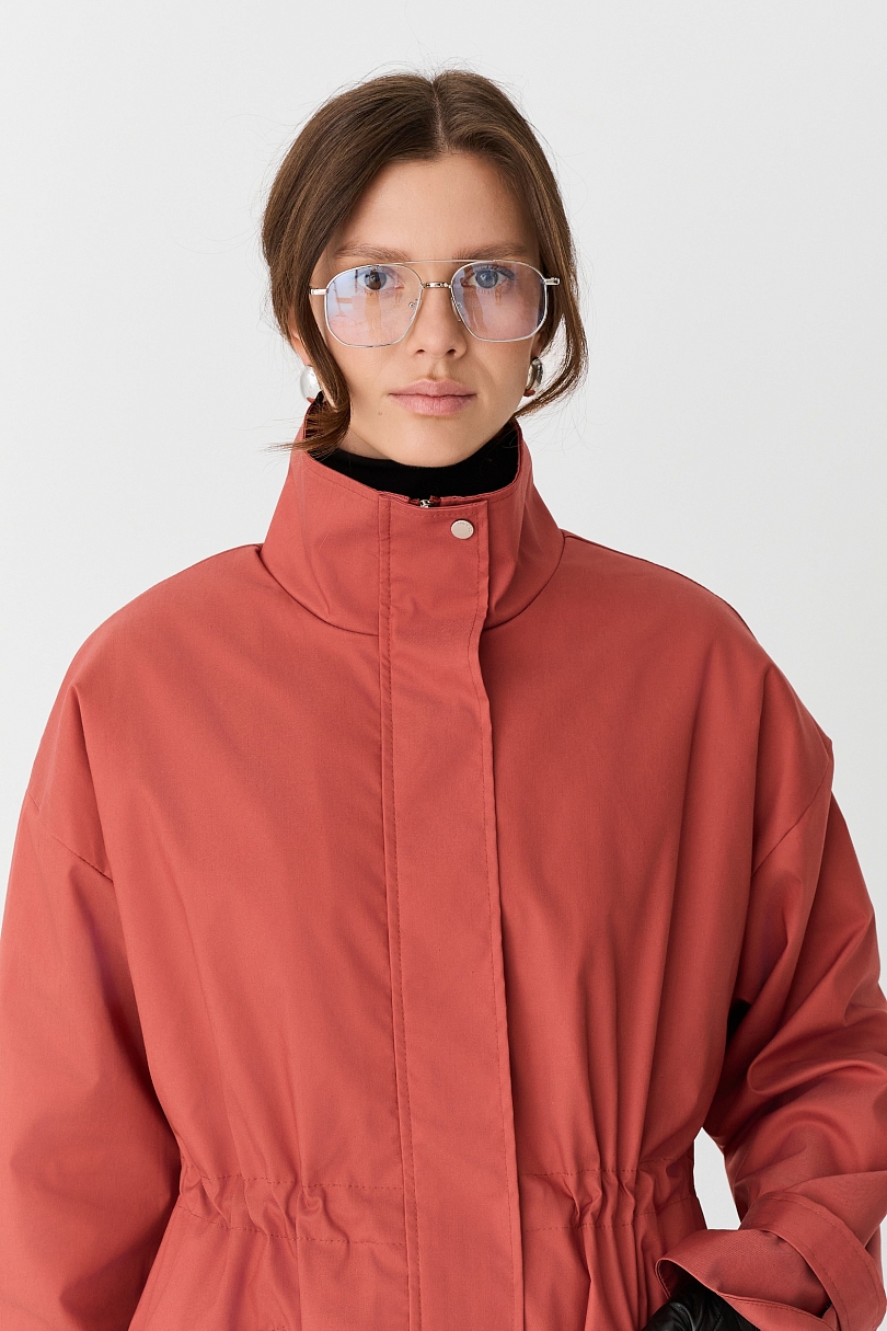 Ветровка из тенсела с хлопком со съемным утеплителем