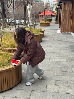 Куртка с наполнителем пуха и пера