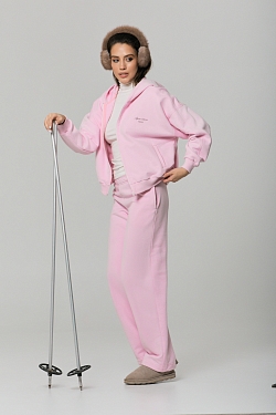 Брюки с велюр эффектом 