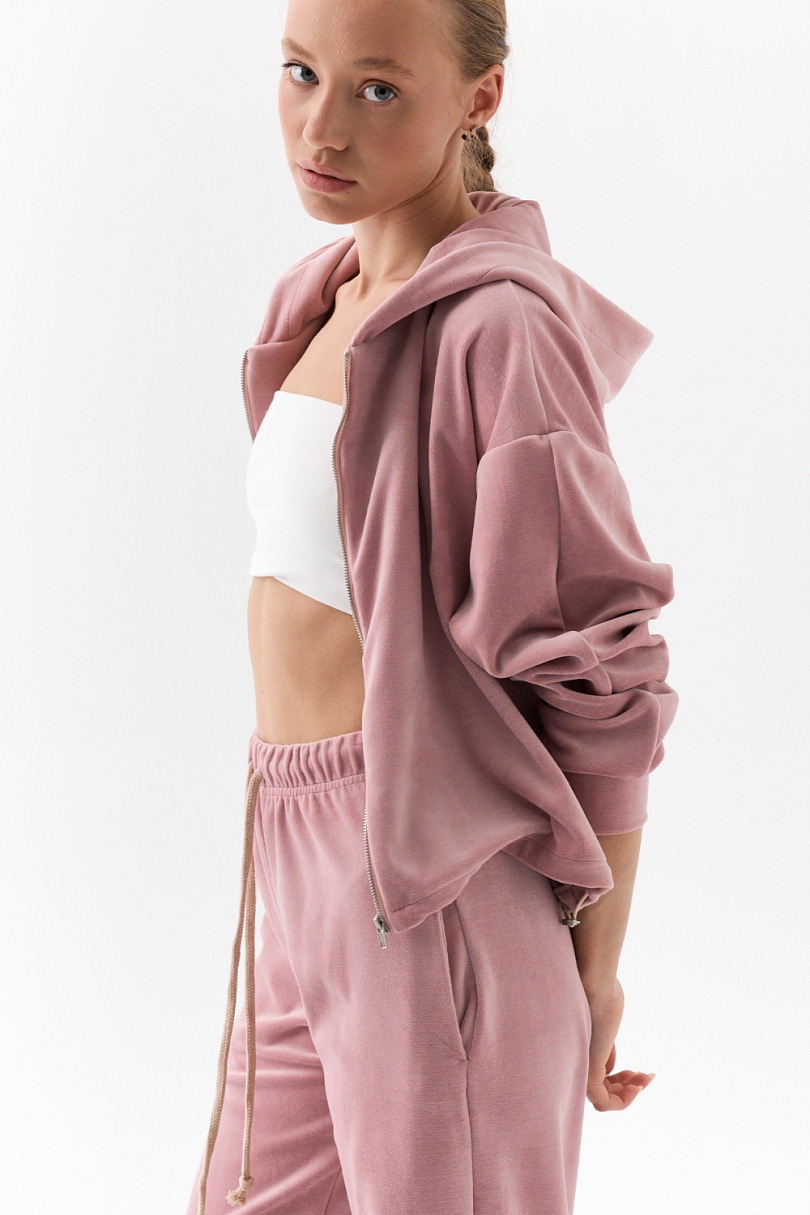 Костюм из хлопкового велюра