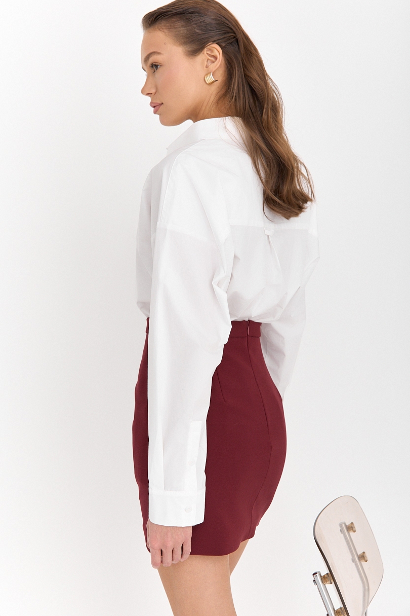 Рубашка оверсайз из хлопка