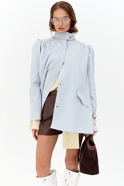 Тренч со сборками миди