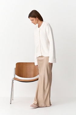 Юбка из вискозного шелка по косой