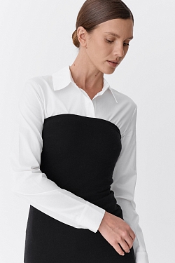 Платье-бандо мини