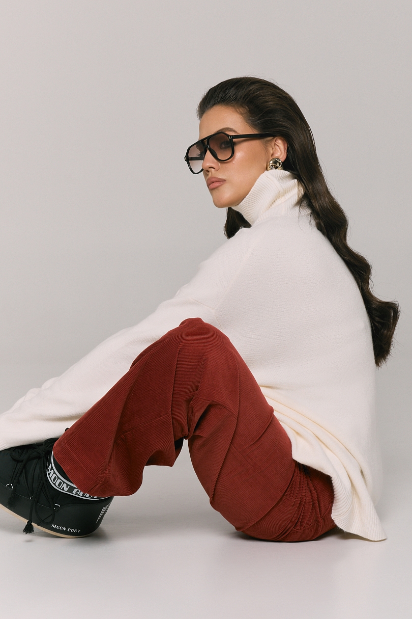 Свитер с шерстью оверсайз