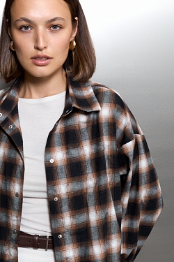Рубашка в клетку оверсайз