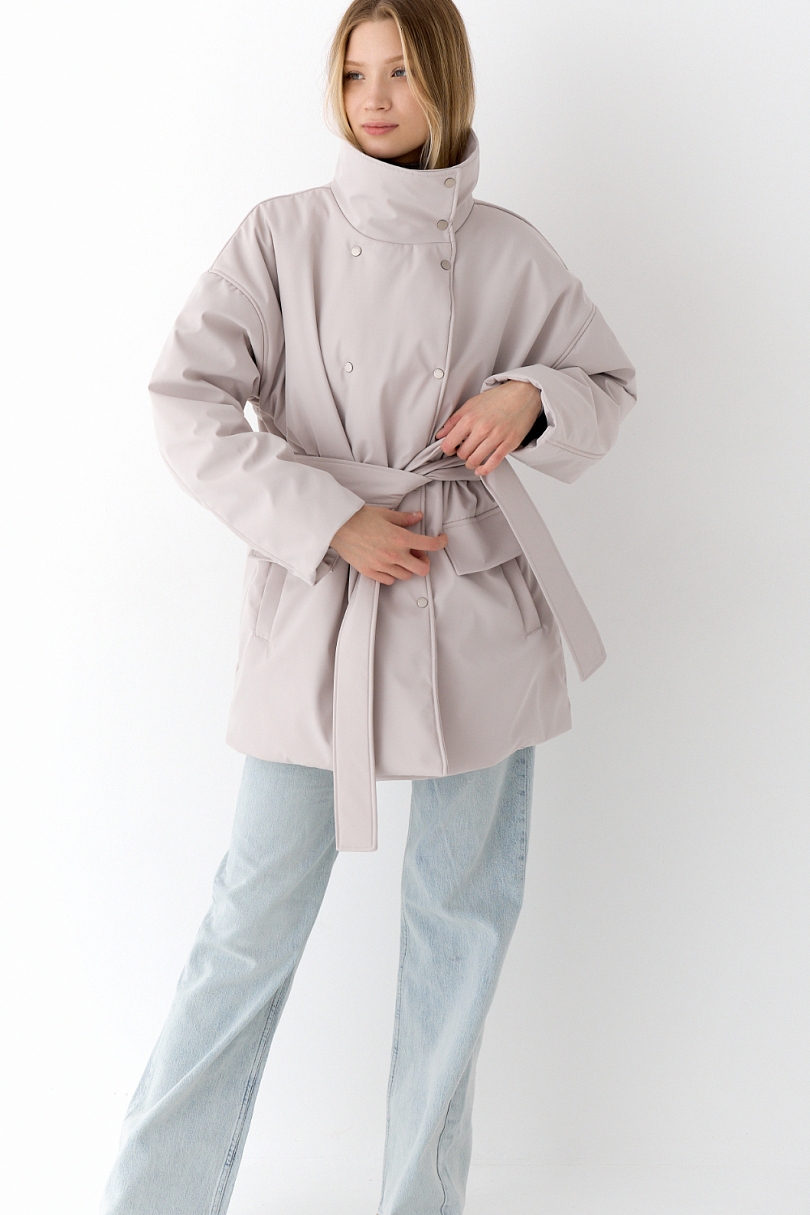 Парка на кнопках двубортная