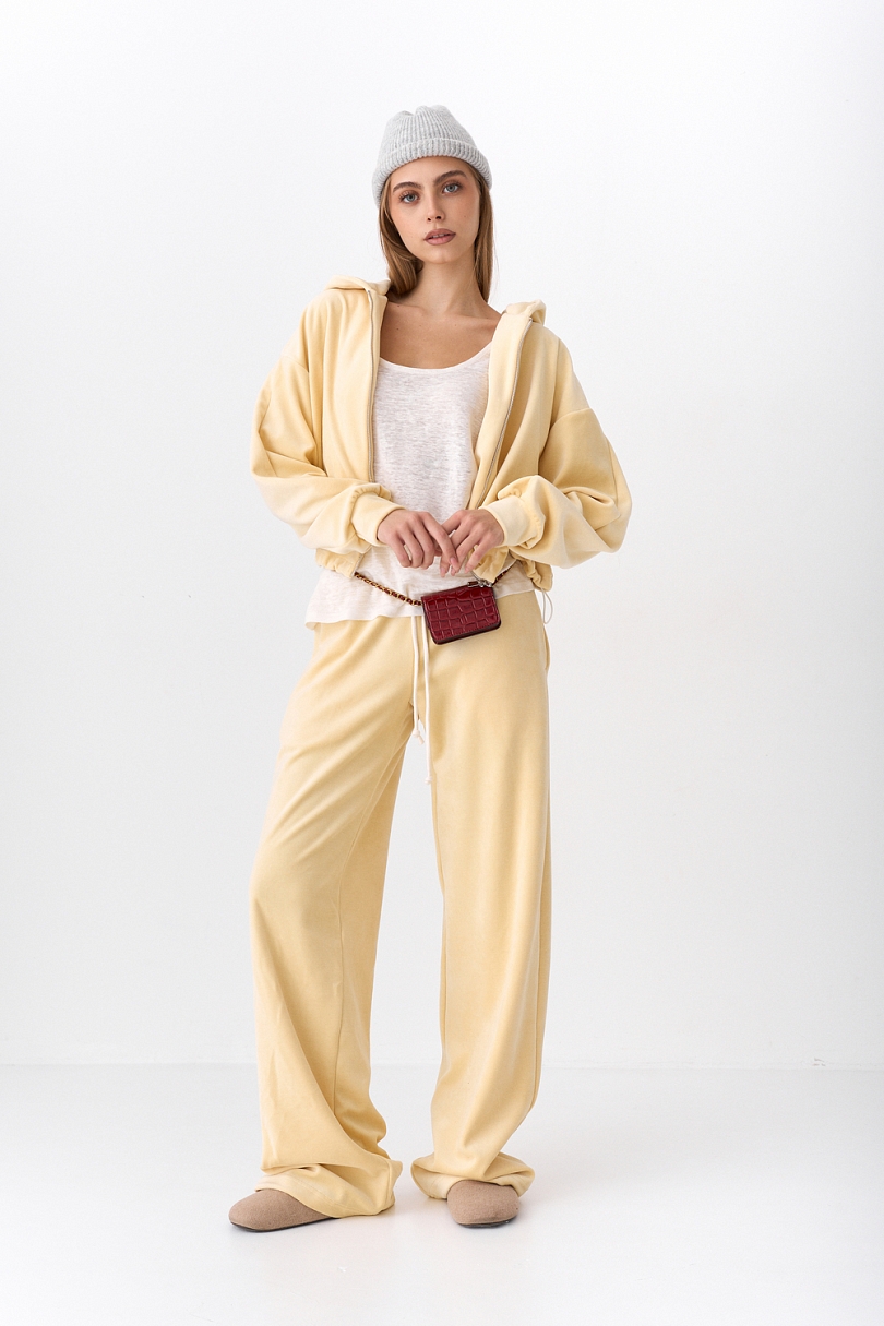 Костюм из хлопкового велюра