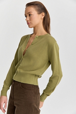 Кардиган тонкой вязки на пуговицах